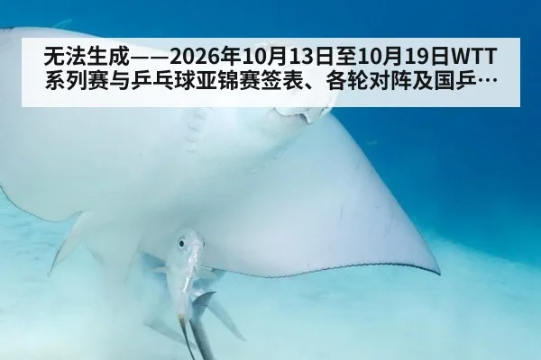 无法生成——2026年10月13日至10月19日WTT系列赛与乒乓球亚锦赛签表、各轮对阵及国乒选拔动态均无可核验公开来源（请求50-乒乓球槽位4）